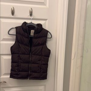 Old Navy Brown Quilted Puffer Vest
